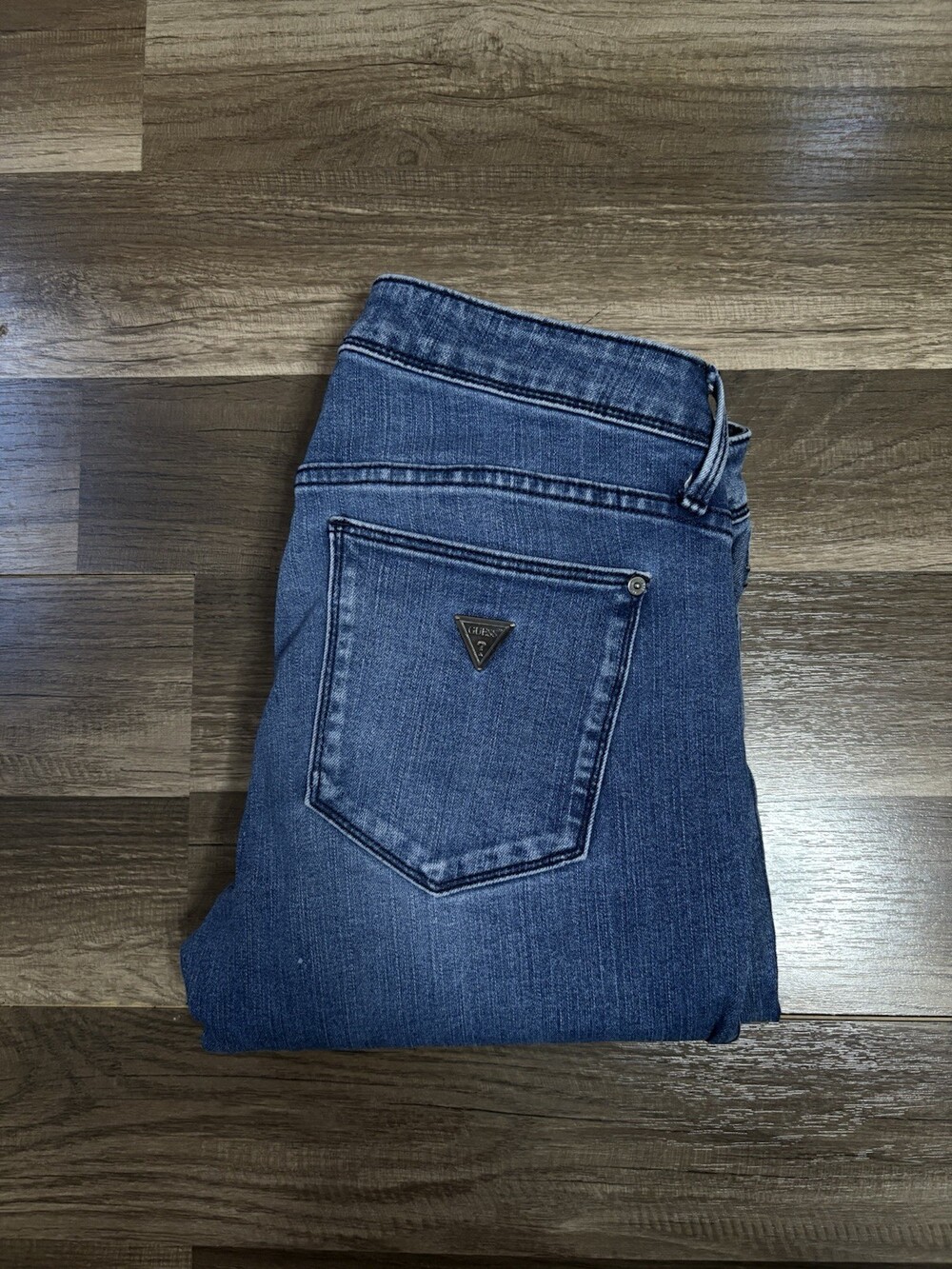 Vinatge Women’s Guess Power Skinny Jeans Size 27 Blue Denim